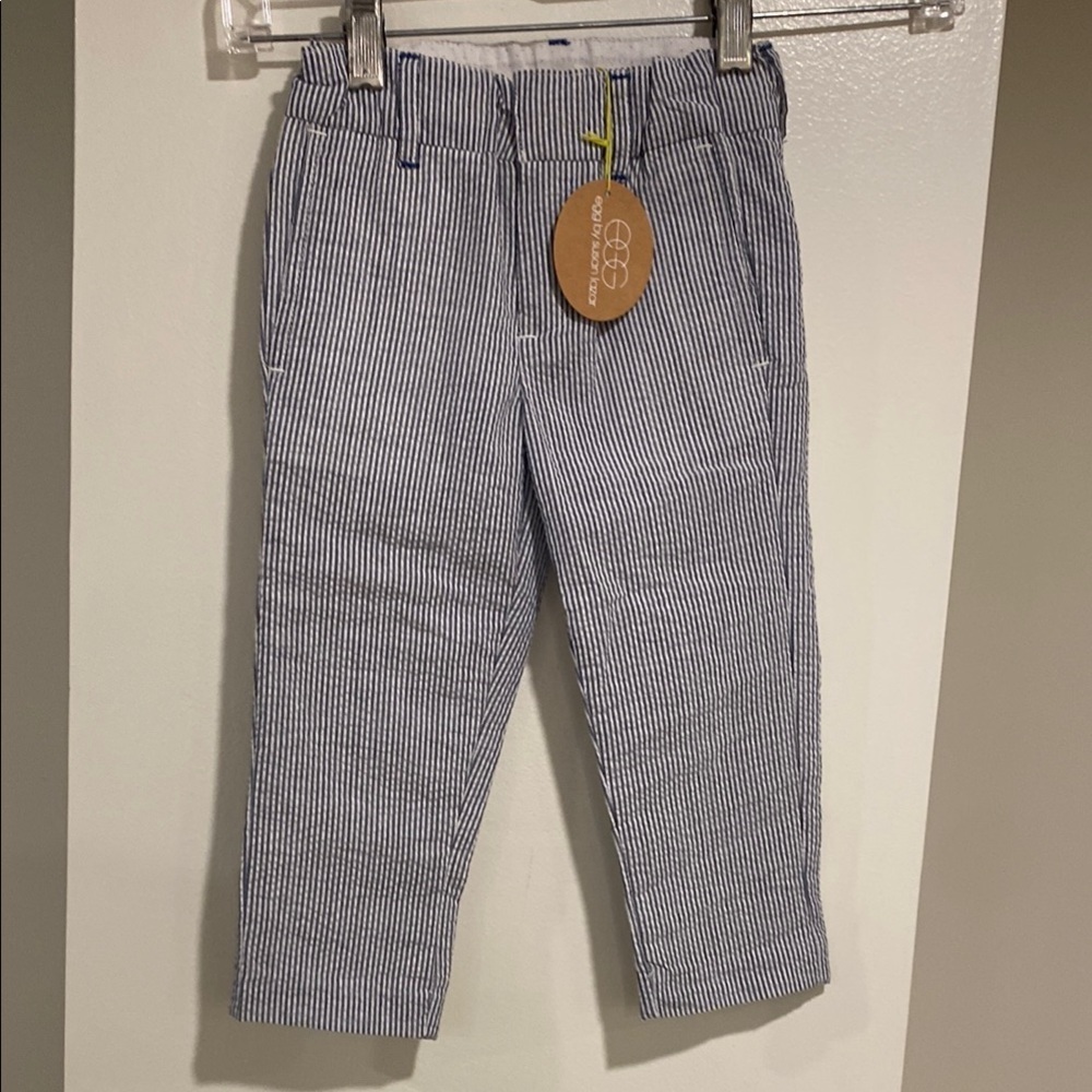 PRICE DROP‼️NWT EGG  by Susan Lazar Blue and White Striped Pants size 18 months